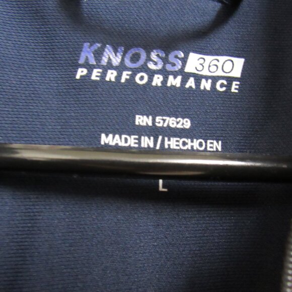 NWT Seagram's Vodka Blue Long Sleeve 1/4 Zip Pullover Knoss 360 Performance Larg - Picture 5 of 6